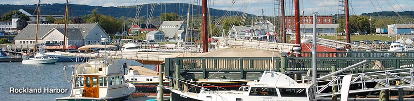 Rockland Harbor in Rockland Maine